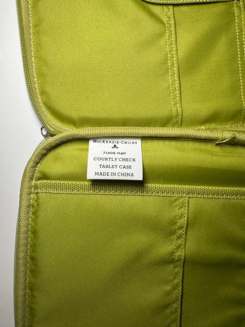 MacKenzie-Childs Courtly Check Tablet Case iPad Sleeve Organizer